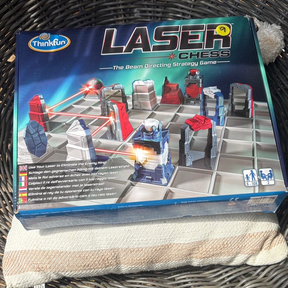 Think! Laser Chess Strategy Game in Blue and Red